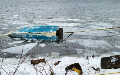Inspection et récupération d’une épave submergée à Longueuil